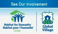 Habitat for Humanity in Newmarket ON logo.