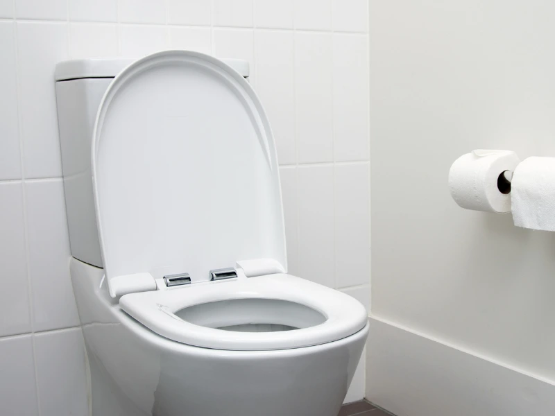 Clean toilet.
