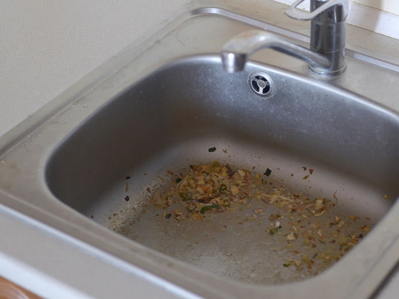 Dirty sink.